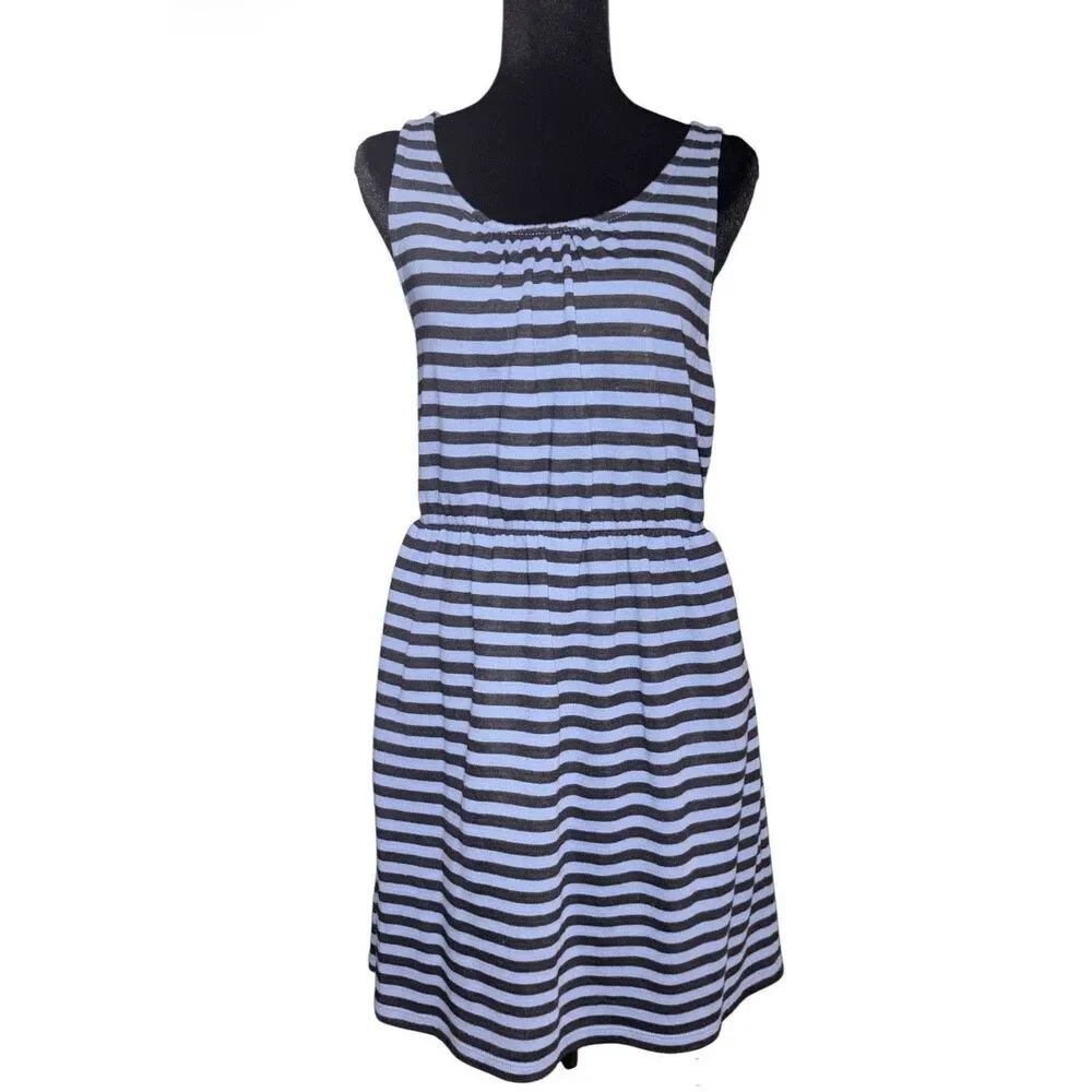 Loft Striped Open Back Summer Dress